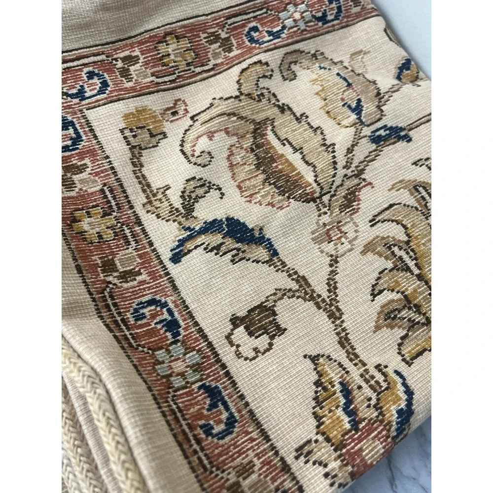 Lauren Ralph Lauren Northern Cape Tapestry Euro Pillow Shams Rope Edge Set (2)